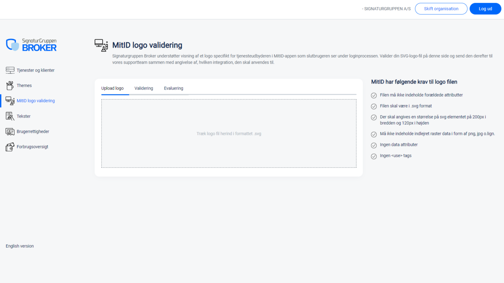 Add Logo to the MitID Login Page
