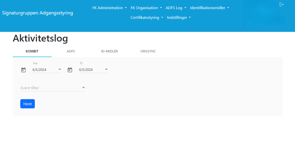 Effektiv aktivitetslog